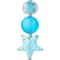 12 Pack: Blue Glass Starfish Mix Beads by Bead Landing™